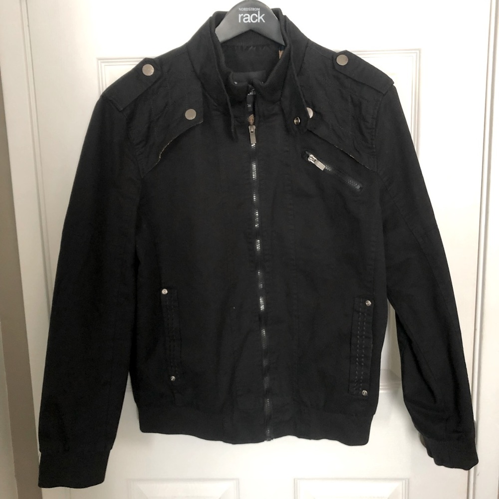 Mens Bomber Style Utility Jacket